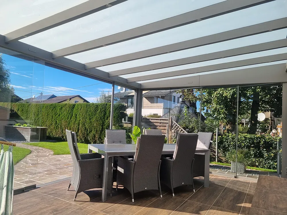 Glasgarten, Perg